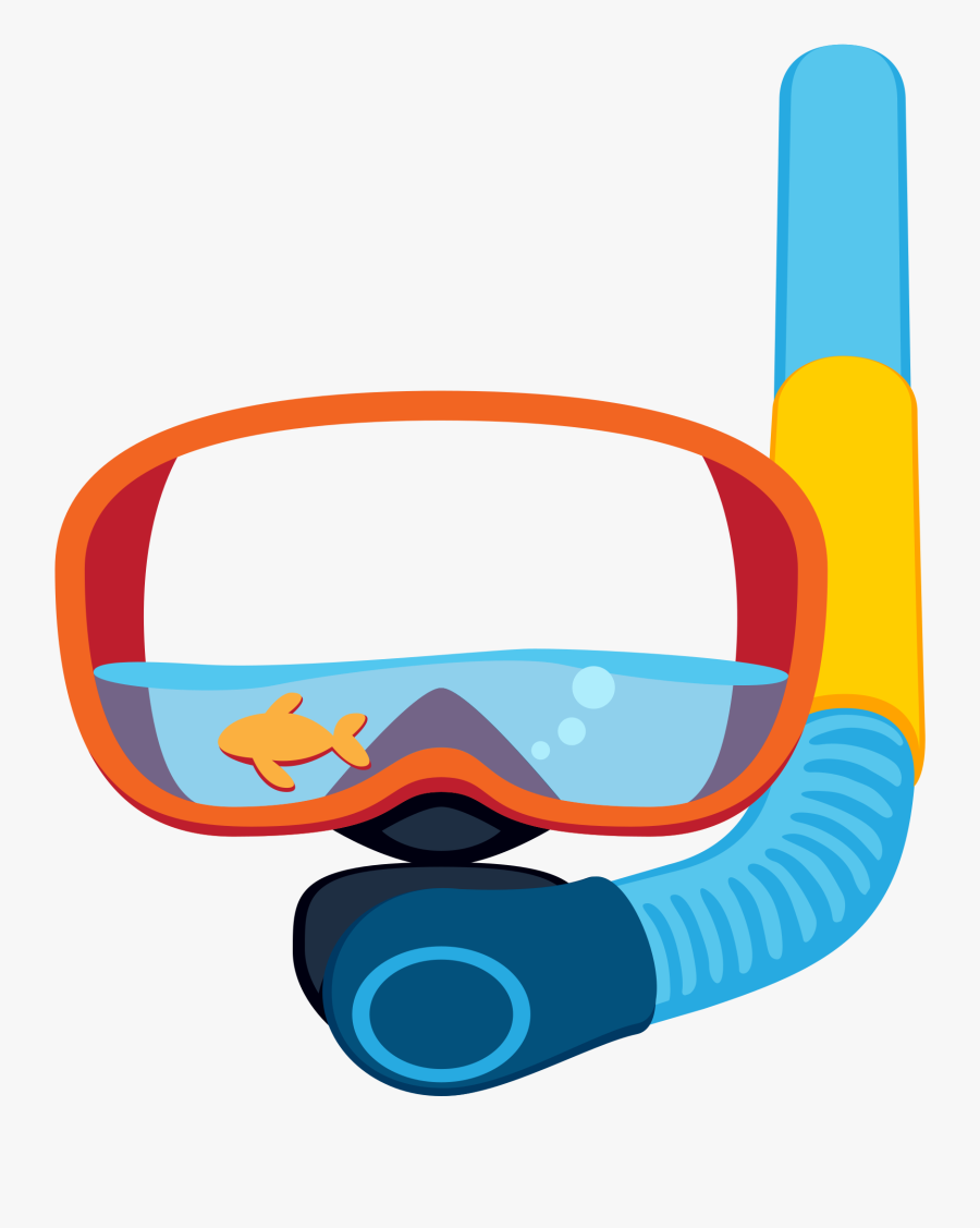 Snorkel And Mask - Twitter Stickers, Transparent Clipart