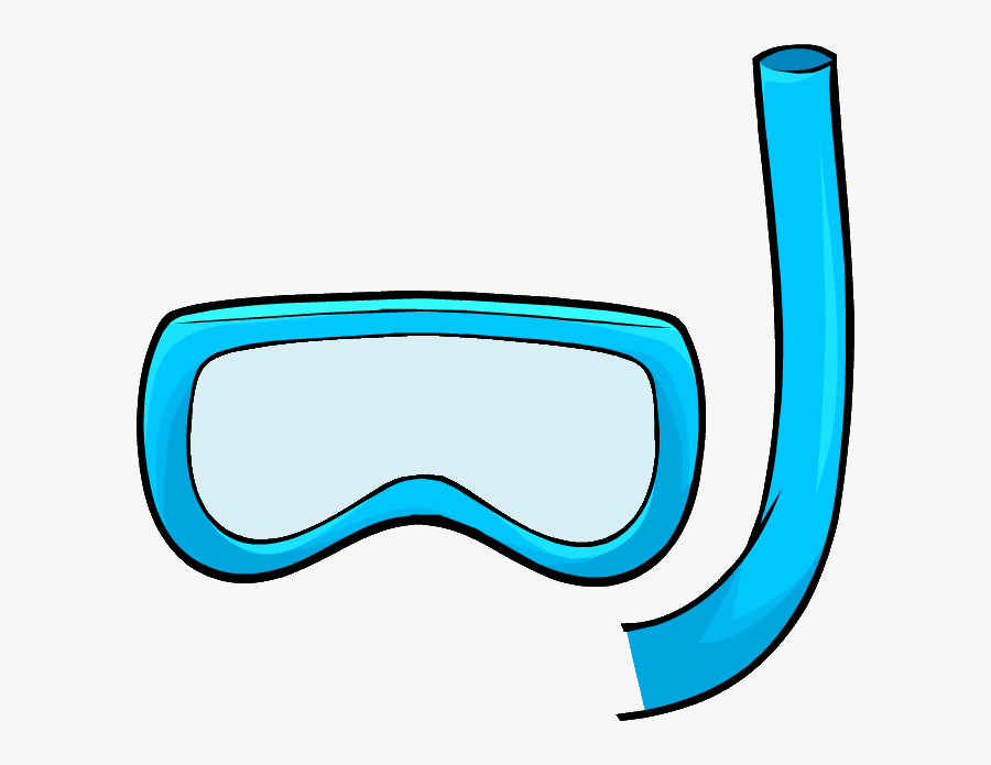 Club Penguin Blue Snorkel Clipart , Png Download - Snorkel Animado, Transparent Clipart