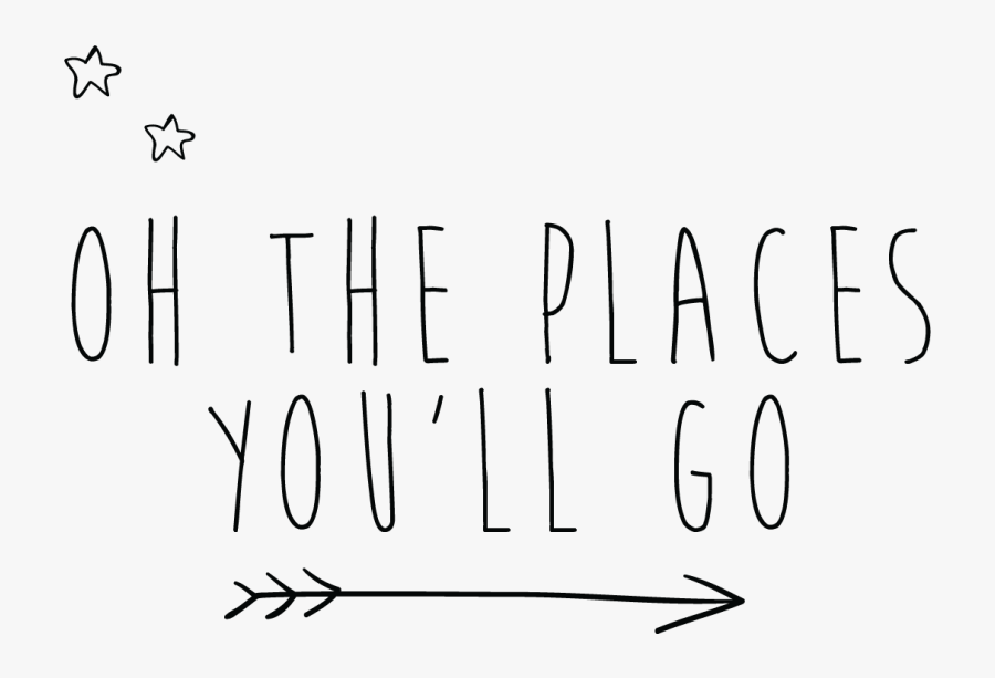 Pin Oh The Places You"ll Go Clipart Black And White - Oh The Places You Ll Go Black, Transparent Clipart