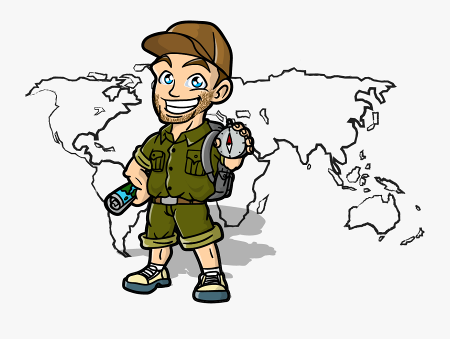 Clipart World Person Places - Cartoon, Transparent Clipart