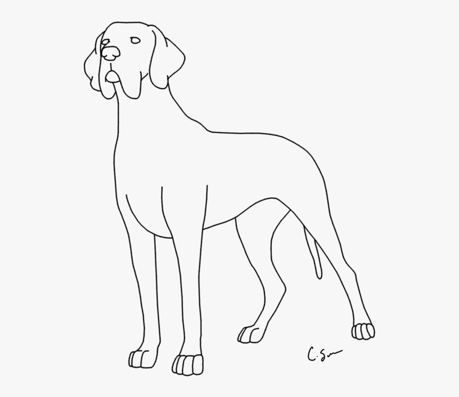 Great Dane Purebred Coloring Page, Printable Great - Great Dane Coloring Pages For Kids, Transparent Clipart