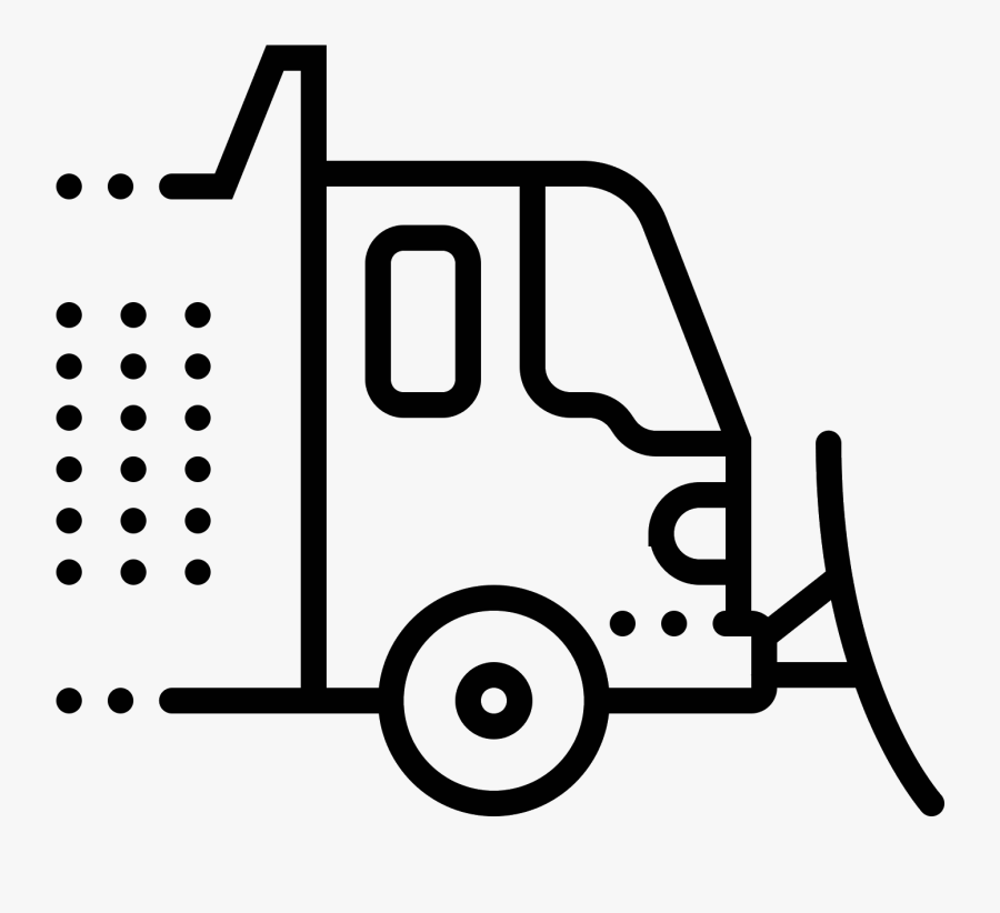 It"s A Logo Of Interstate Plow Truck Reduced To A Plowing - Living In Vehicle Icon, Transparent Clipart