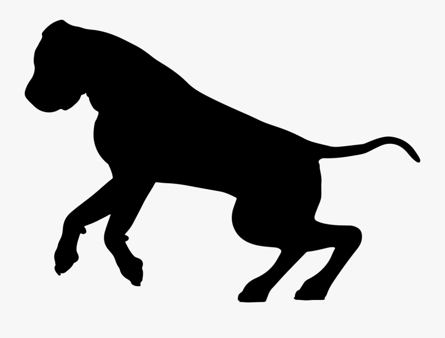 Dog Breed English Mastiff Tibetan Mastiff Great Dane - Mastiff Dog Silhouette, Transparent Clipart