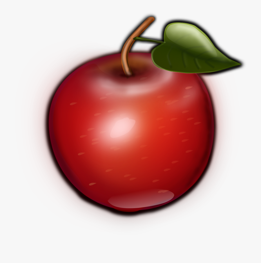 Red Apple Svg Clip Arts - Red Apple, Transparent Clipart
