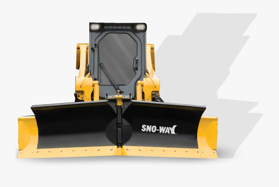Sno Way Snow Plows And Ice Control Equipment Pace Inc - Bulldozer, Transparent Clipart