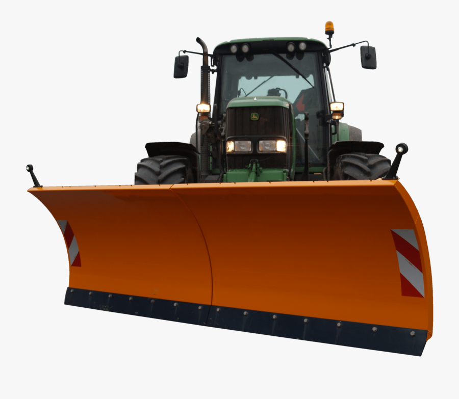 Snow Plough For Tractor - Tractor, Transparent Clipart