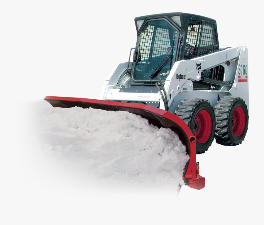 Skid Steer Scoop Plow - Snow, Transparent Clipart