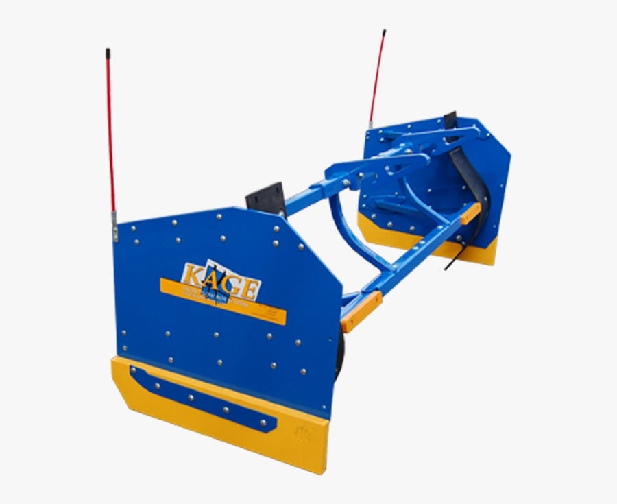 Blue Snow Pusher, Transparent Clipart