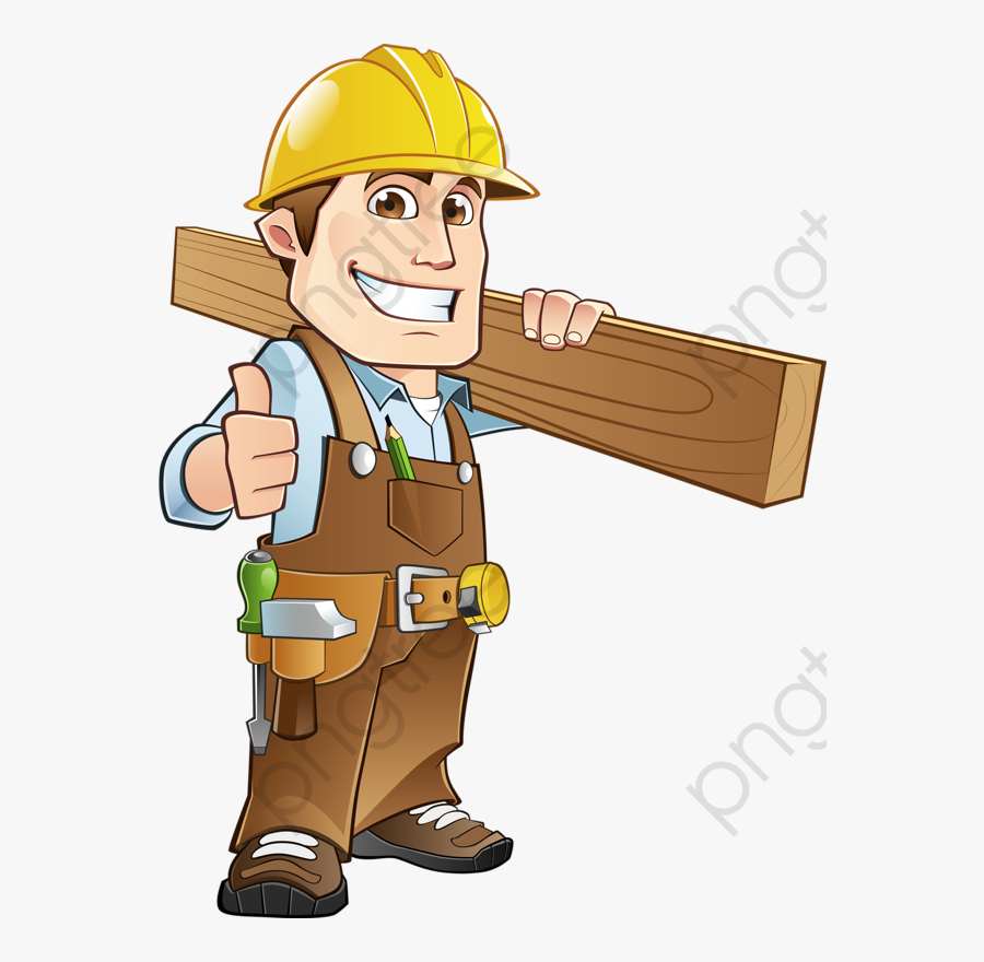 Transparent Build Clipart - Clip Art Construction Worker, Transparent Clipart