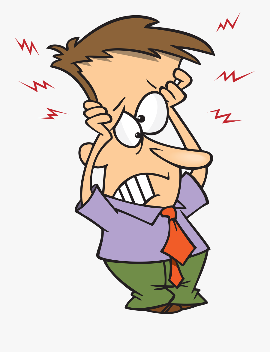 Man Holding Head Clipart, Transparent Clipart
