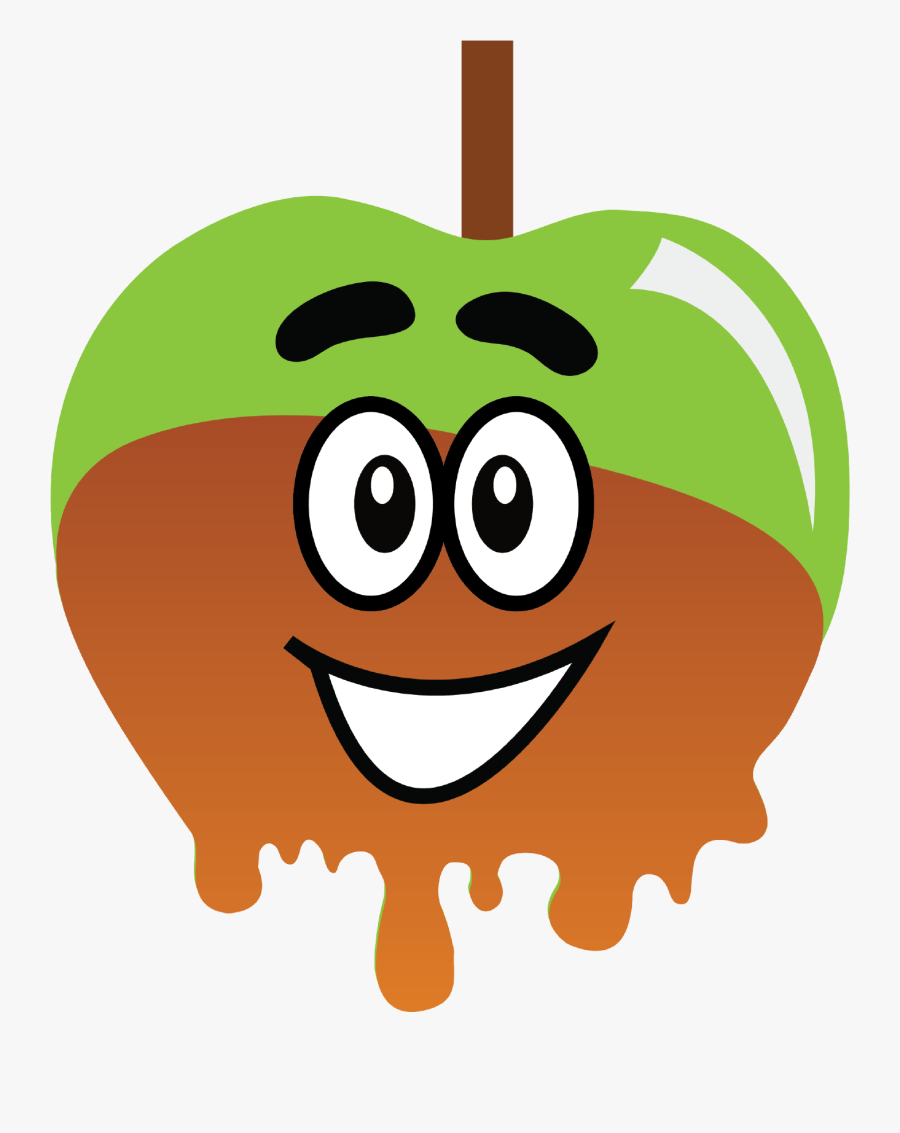 Caramel Apple Clip Art, Transparent Clipart