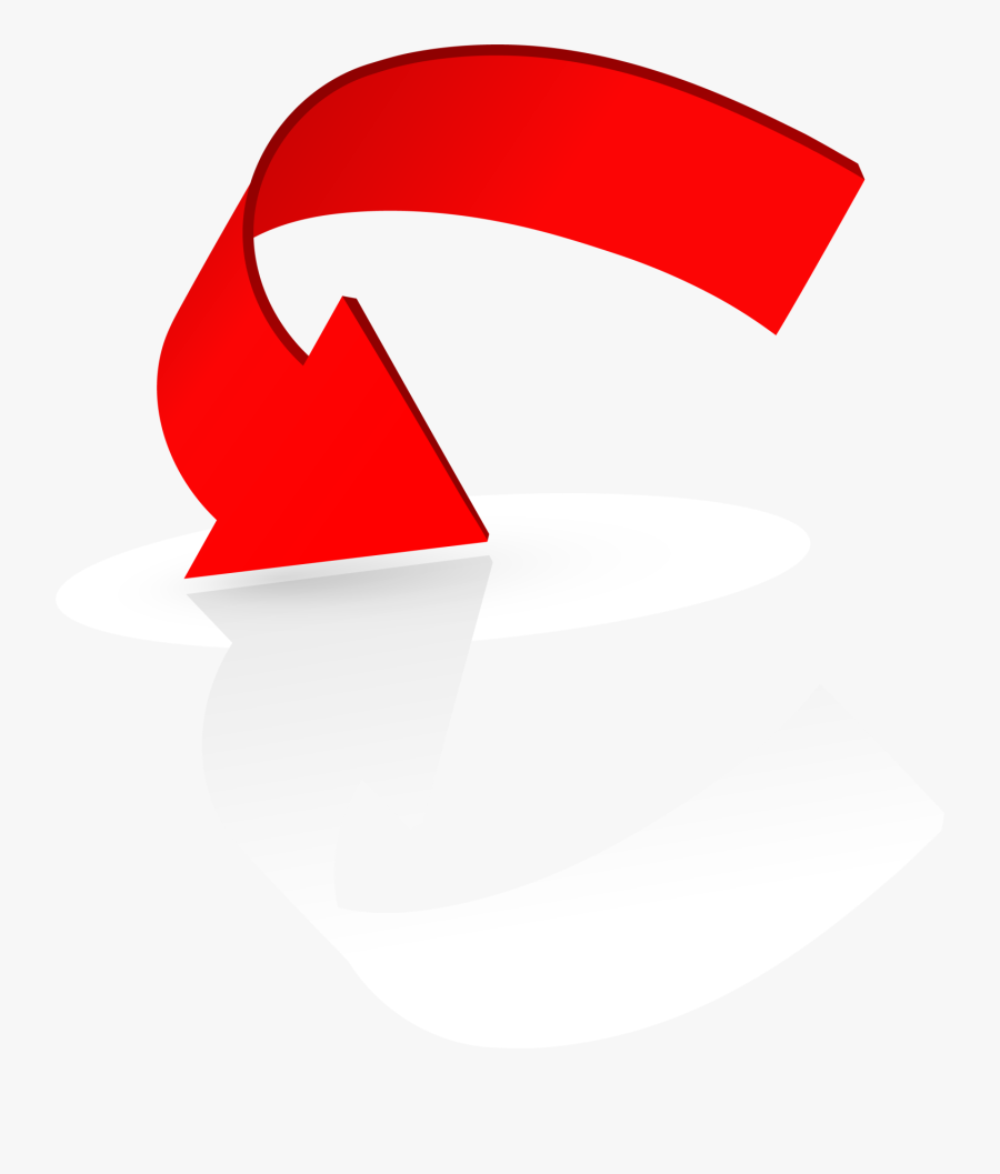 Red Arrow Logo - Flechas Curvas Rojas, Transparent Clipart