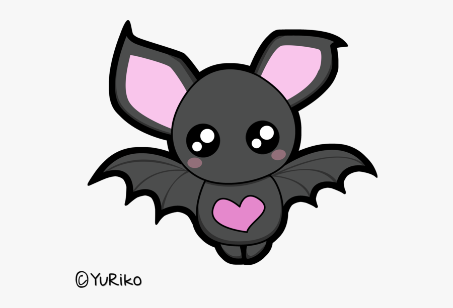 Drawn Bat Kawaii - Draw A Cute Bat, Transparent Clipart