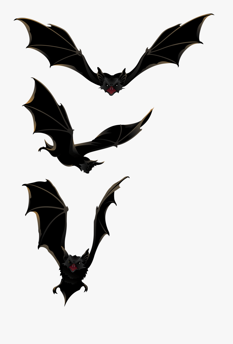 Halloween Black Bat Clipart - Bats Clip Art Png, Transparent Clipart