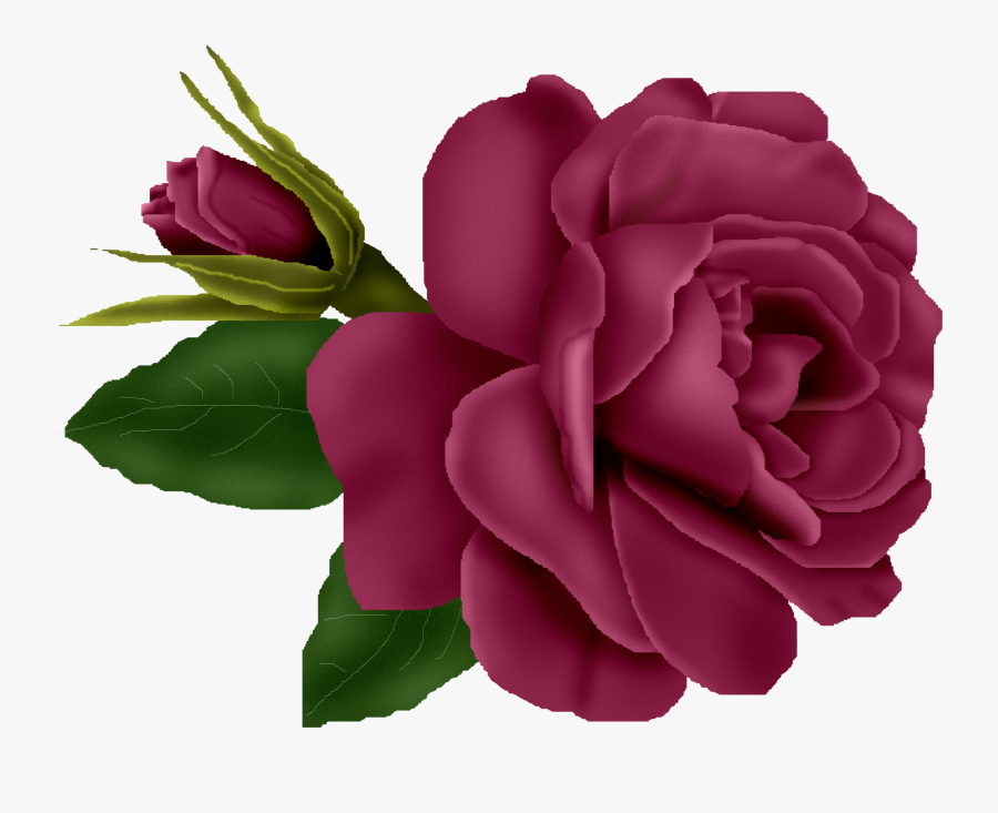 Clip Art Burgundy Rose Clipart - Burgundy Rose Transparent, Transparent Clipart