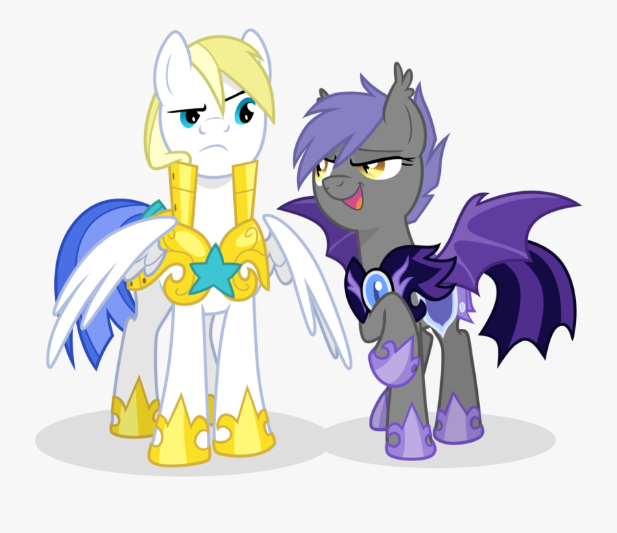 Equestria-prevails, Bat Pony, Cloudblossom, Cute, Duo, - My Little Pony Oc Guard, Transparent Clipart