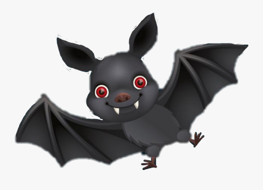 Transparent Cute Bat Png - Momio Animo Halloween, Transparent Clipart