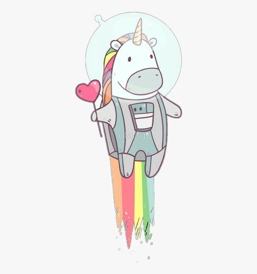 Unicorn Clipart Adorable - Unicornios Tumblr Png, Transparent Clipart