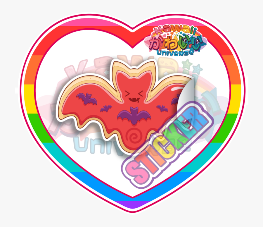 Transparent Cute Bat Png - Transparent Cute Design Sticker, Transparent Clipart