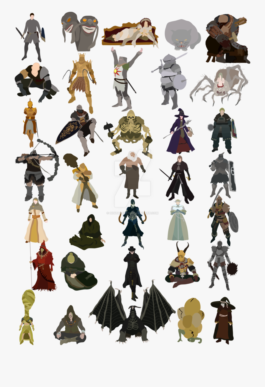 Bloodborne Clipart Bat - Dark Souls Npc Fanart, Transparent Clipart