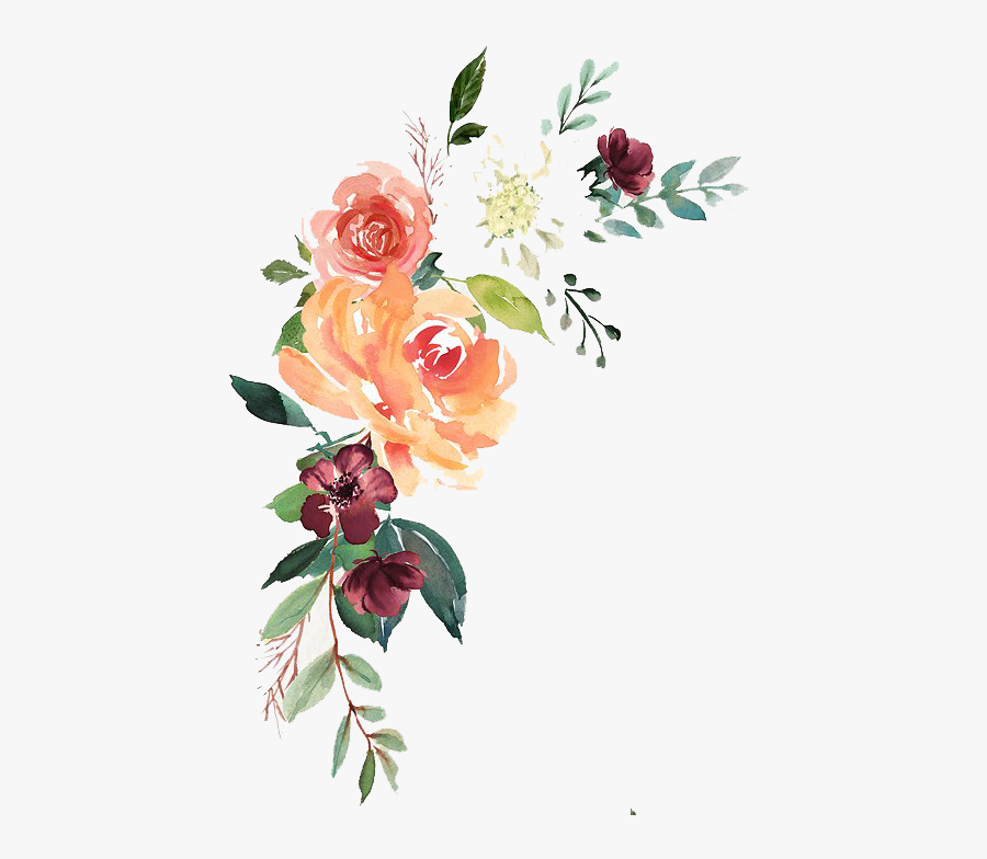Watercolor Floral Composition Free Download - Watercolor Flower Transparent Background, Transparent Clipart