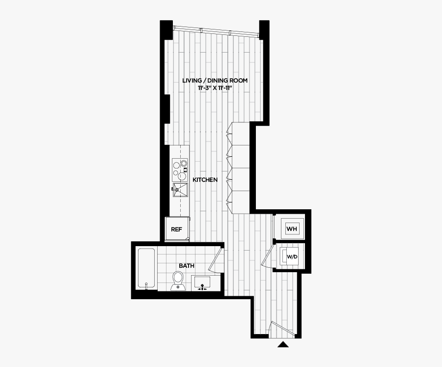 Van Apartments, Van Street, Se, Washington, Dc - Floor Plan, Transparent Clipart