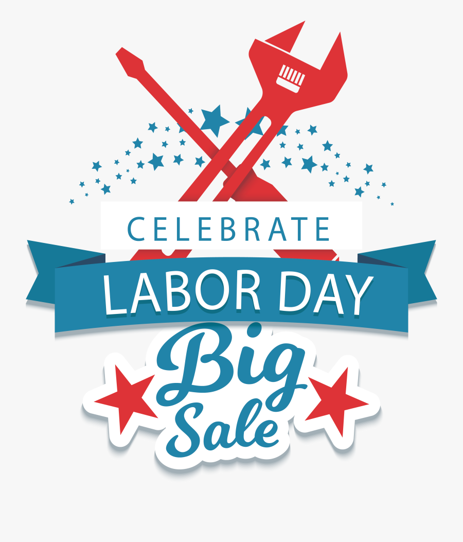 Background Labor Day Sale, Transparent Clipart