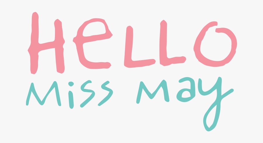 Clip Art Hello May Images - Calligraphy, Transparent Clipart