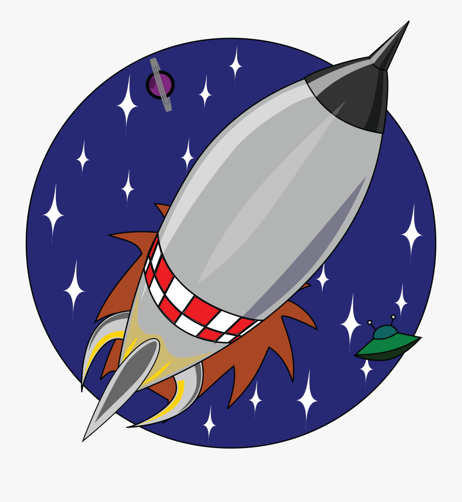 Free Clipart Of A Shuttle Rocket In A Circle - Clip Art, Transparent Clipart