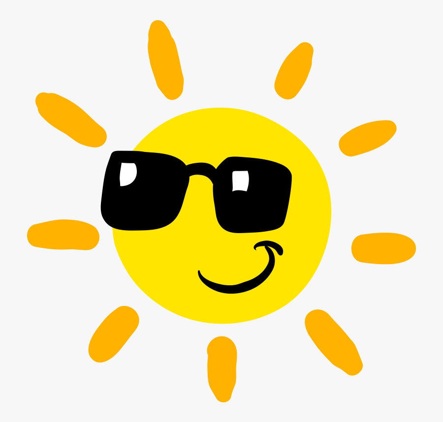 Sunglasses Light Euclidean Vector Sun Animation Clipart - Sun With Sunglasses Png, Transparent Clipart