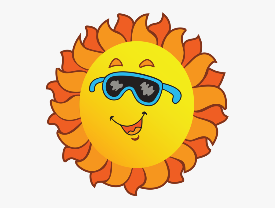 Sunglasses Would Sun Wear The Cartoon Clipart - Sun And Moon Clipart, Transparent Clipart