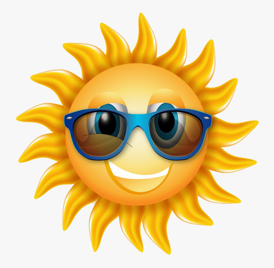 Great Sunglasses Light Island Sun Cartoon Icon Clipart - Sol Infantil, Transparent Clipart