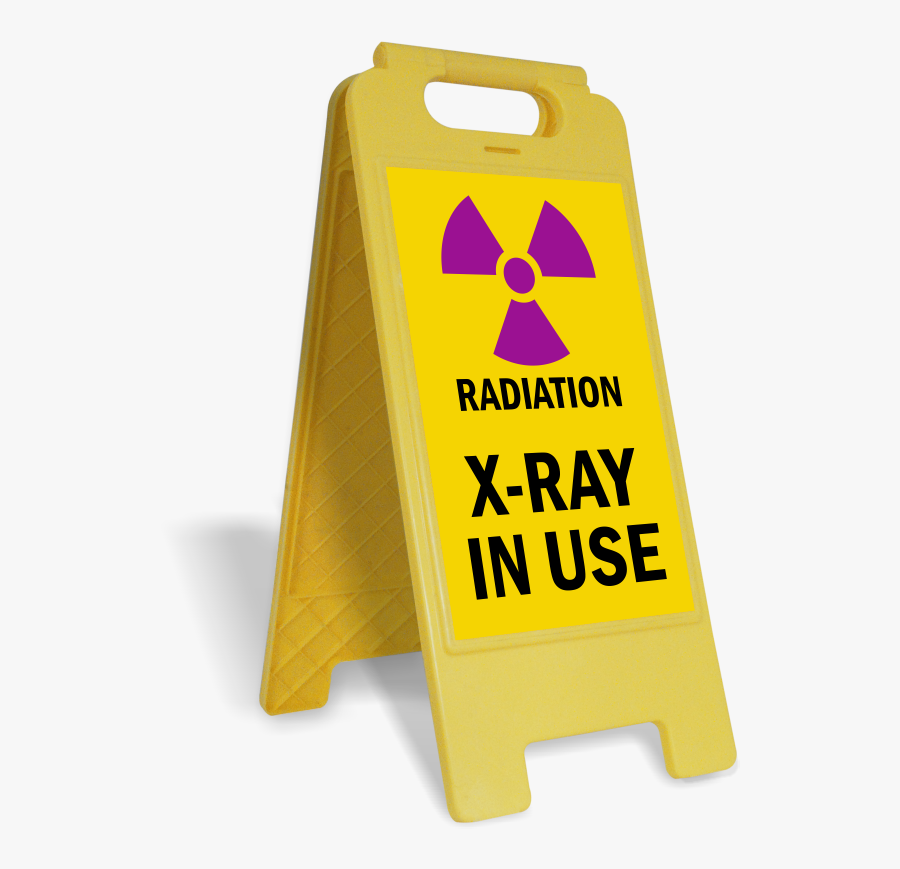 Radiation X Ray In Use Free Standing Floor Sign - Slippery When Wet Sign, Transparent Clipart