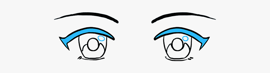 How To Draw Anime Eyes - Anime Eyes, Transparent Clipart