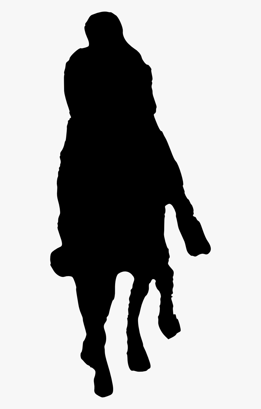 Horse Riding Silhouette - Triceratops Silueta Png, Transparent Clipart