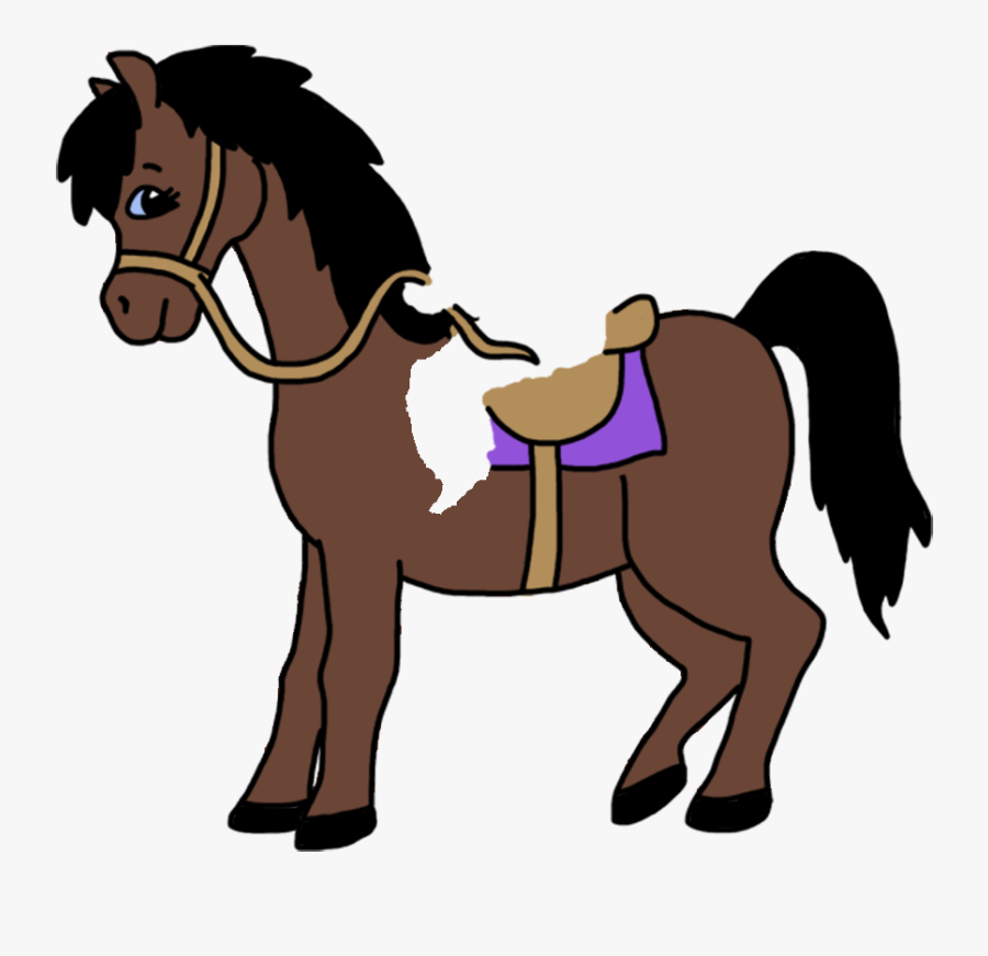 On Horse Personalized Christmas - Cartoon Images Of Horse Brown, Transparent Clipart