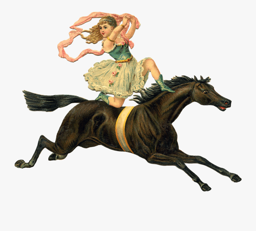 Transparent Victorian Woman Png - Enjoy The Ride Horse, Transparent Clipart