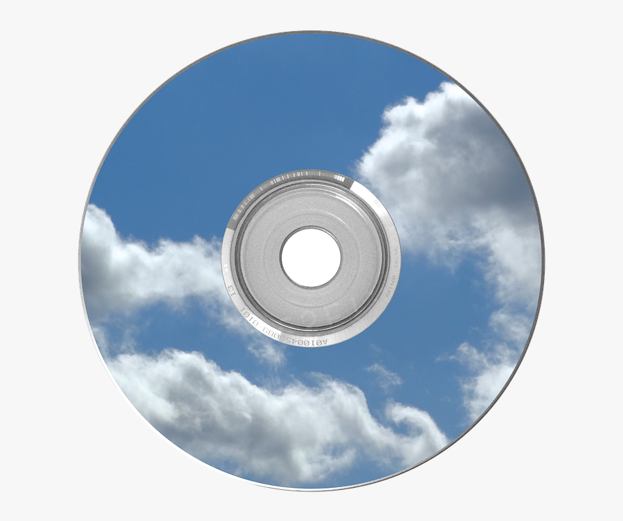 Cd With Clouds, Transparent Clipart