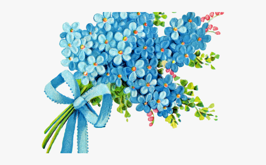 Forget Me Not Clipart Blue Flower - Forget Me Not Free Clipart, Transparent Clipart