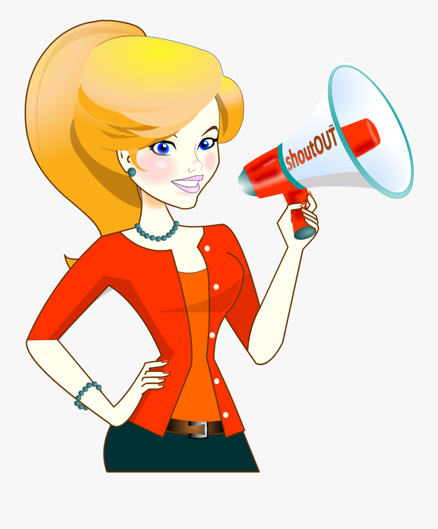 Family Shout Outs - Shout Out Girl, Transparent Clipart