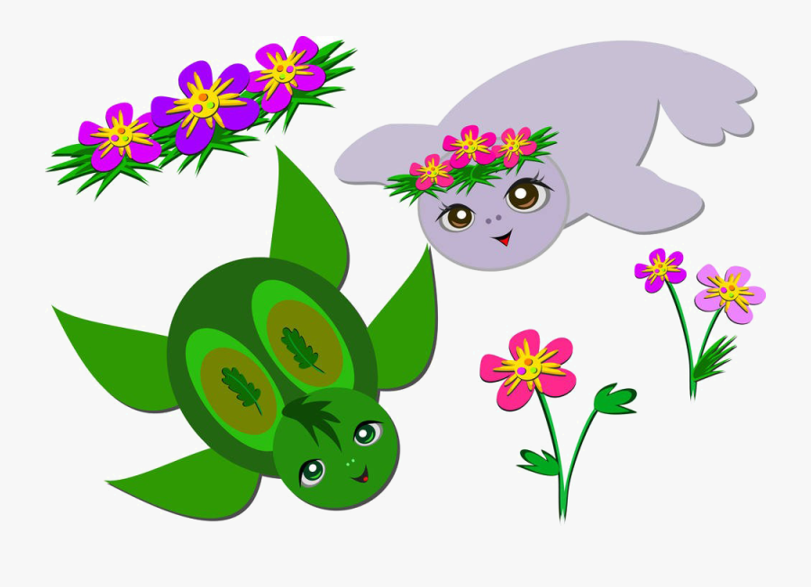 Sea Turtle Sea Lion Clip Art - Cartoon, Transparent Clipart