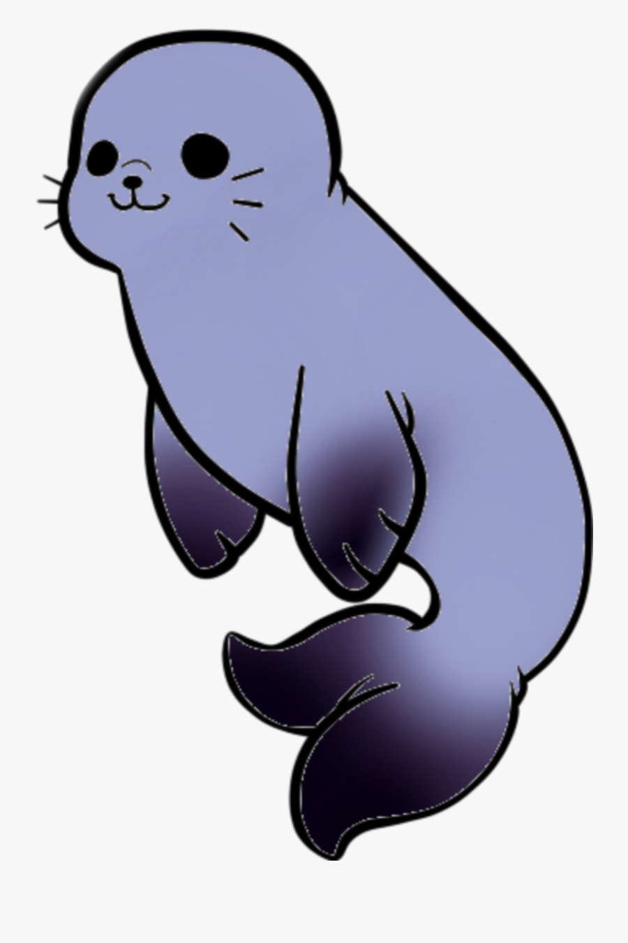 #seal #seals #sea #kawaii #seakawai #kawaiiseal #animal - Kawaii Seal, Transparent Clipart