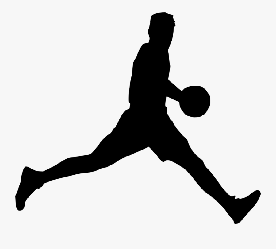 Basketball Clipart Silhouette Files - Basketball Player Silhouette Png, Transparent Clipart