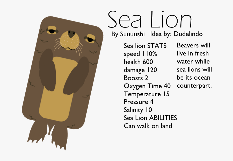 Transparent Sea Lion Png, Transparent Clipart