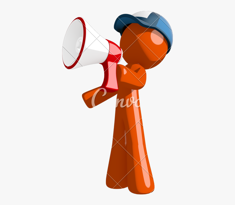 Clipart Man Megaphone - Illustration, Transparent Clipart