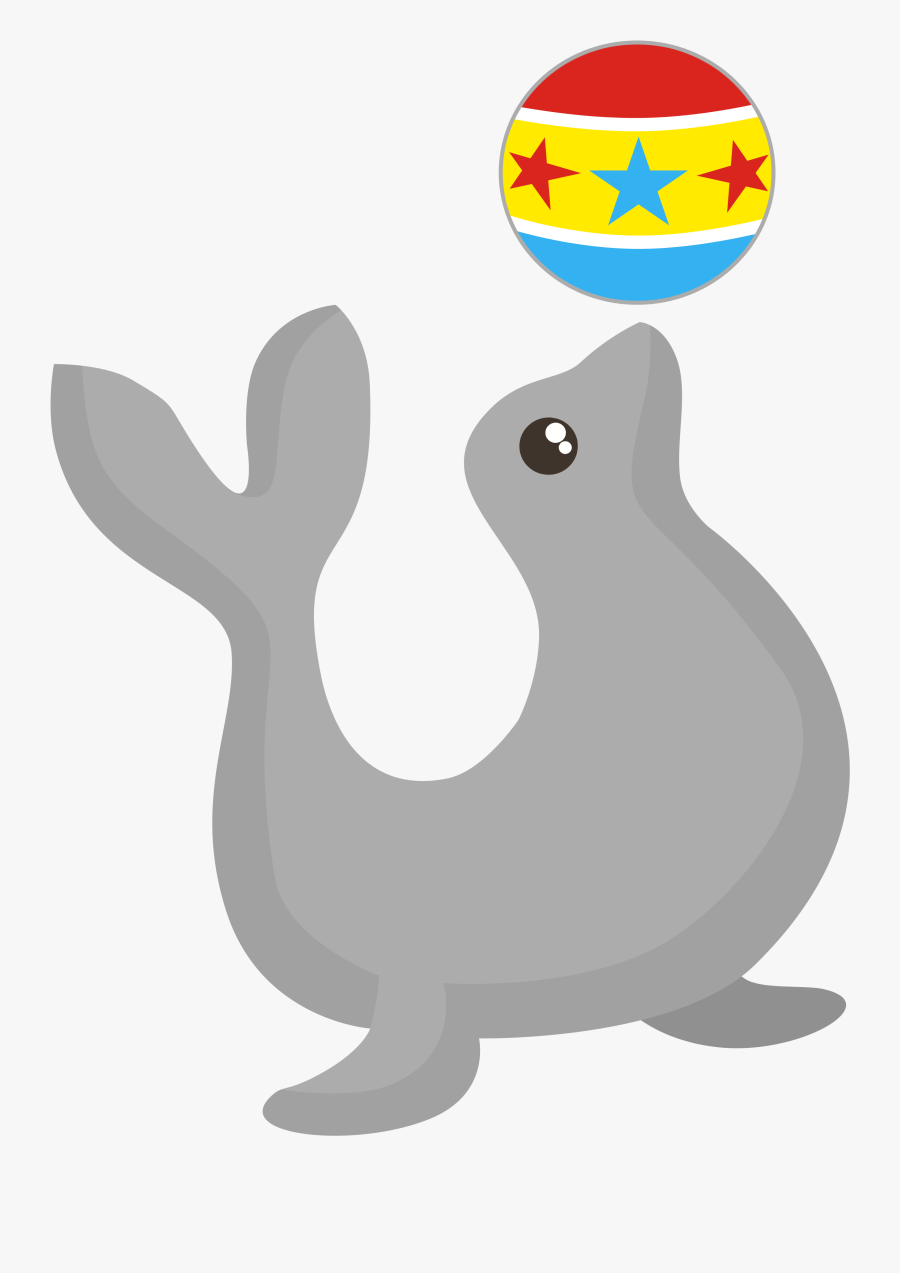 Circo Foca - Foca De Circo Png, Transparent Clipart