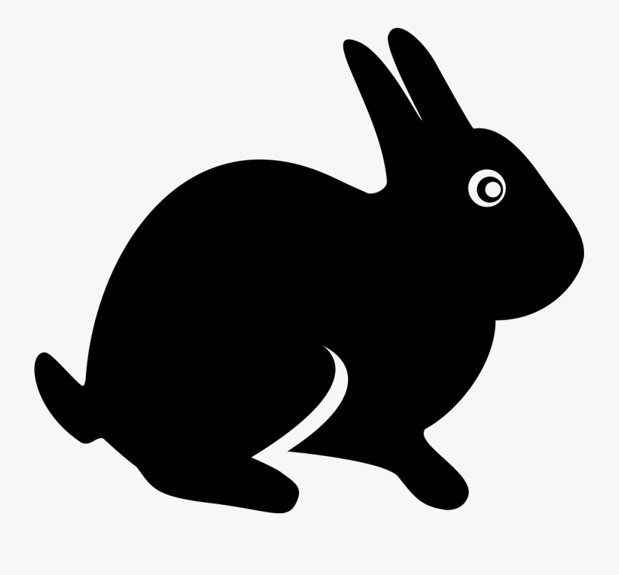 Clip Art Easter Png Icon Free - Desenho De Coelho Preto, Transparent Clipart