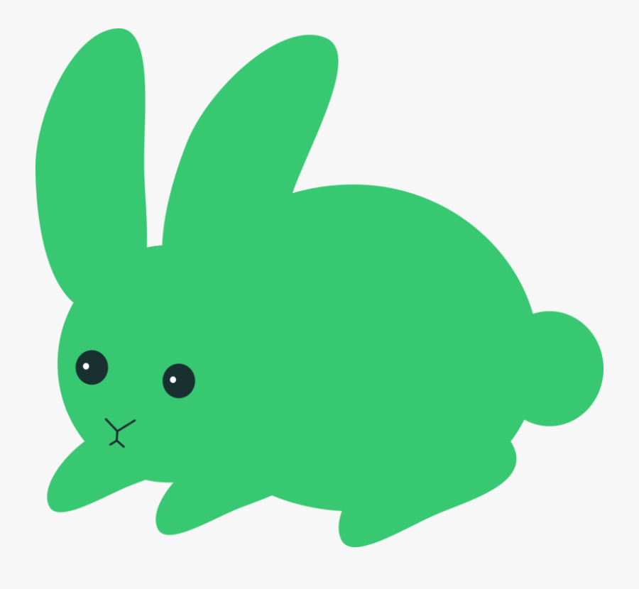 Plant,domestic Rabbit,leaf - Green Rabbit Clipart Transparent, Transparent Clipart