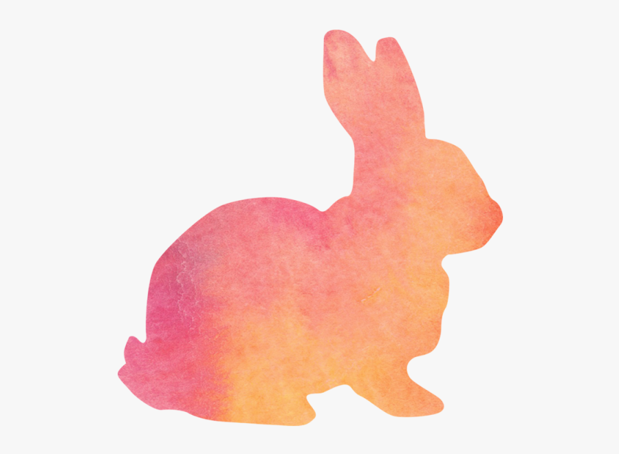 Transparent Easter Bunny Silhouette, Transparent Clipart