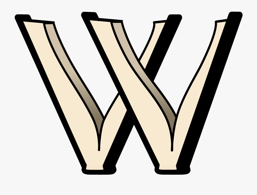 W Book Logo, Transparent Clipart